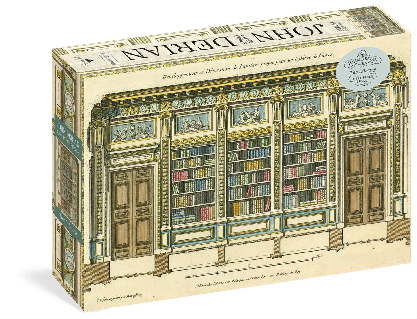 John Derian Paper Goods: The Library 1000-Piece Puzzle