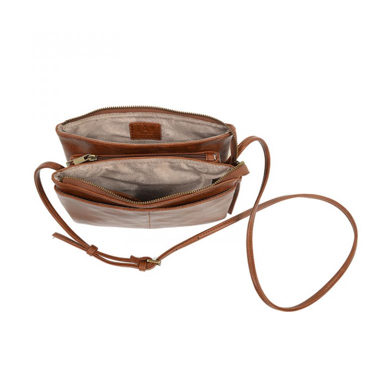 Caramel Liv Multi Pocket Crossbody