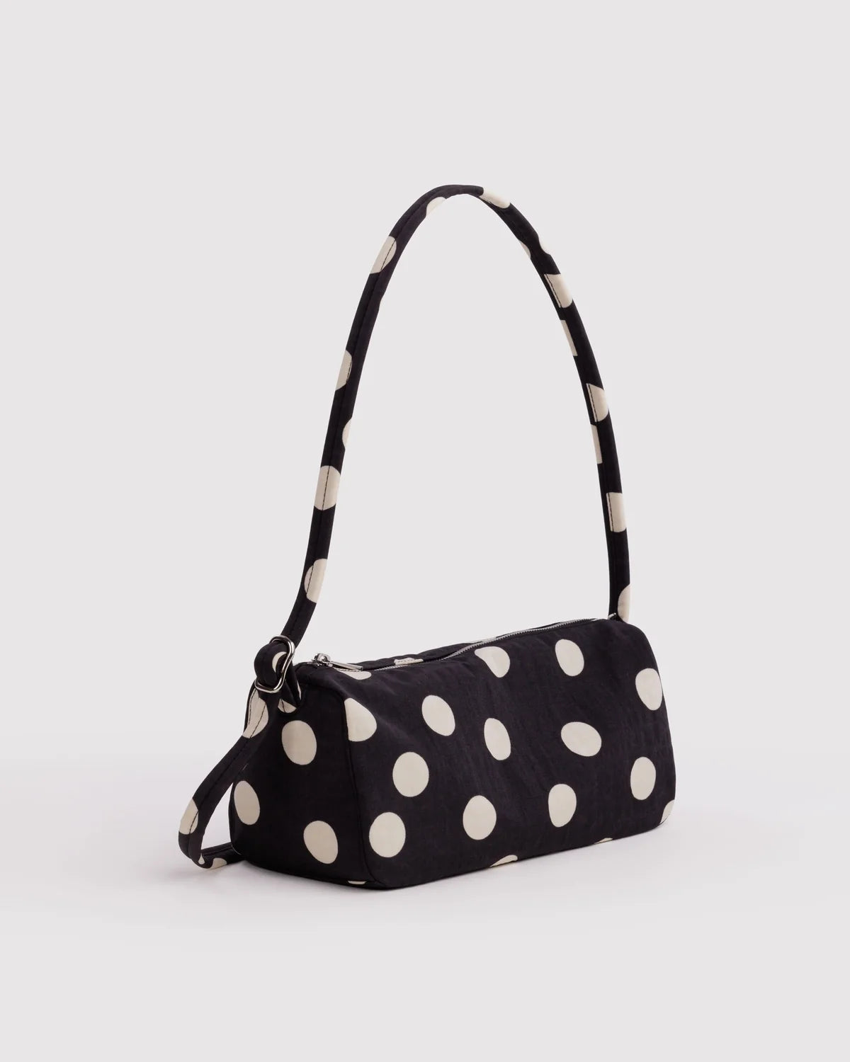 Black and Cream Polka Dot Loaf Baggu