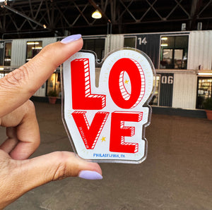 Love Philadelphia Acrylic Magnet