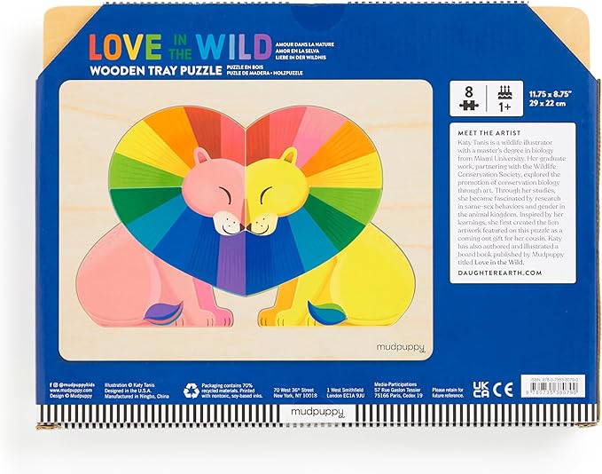 Love in the Wild Wooden Tray Puzzle