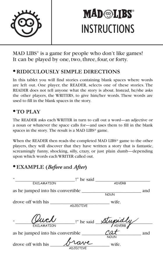 Pirates Mad Libs