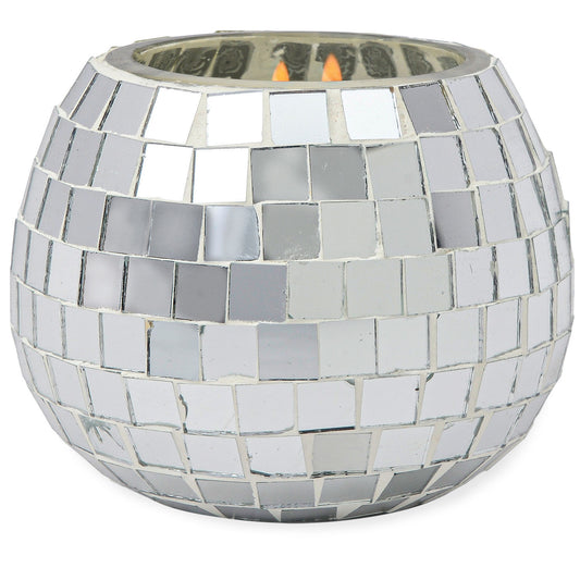 Sparkling Bergamot Silver Disco Ball Candle