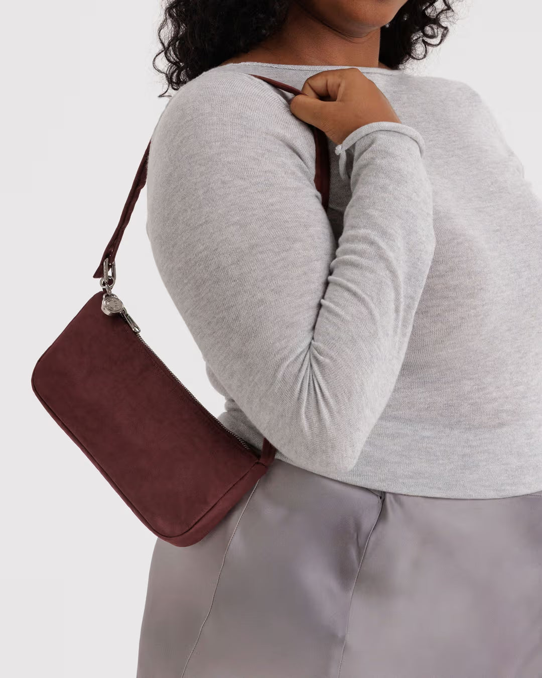 Mahogany Nylon Pochette