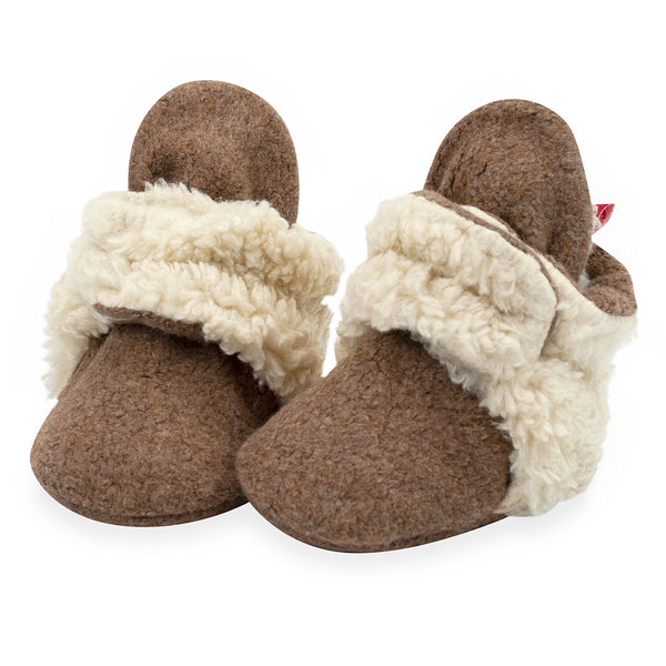 Mocha Cozie Fleece Furry Lined Bootie