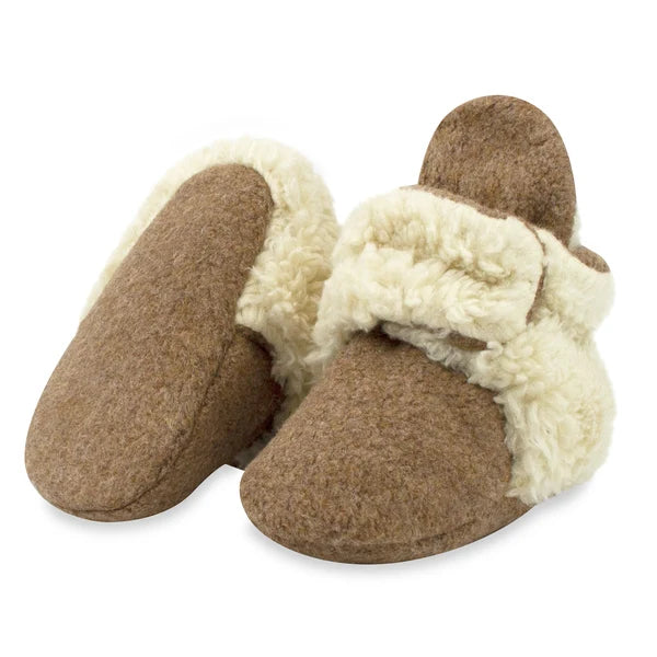 Mocha Cozie Fleece Furry Lined Bootie