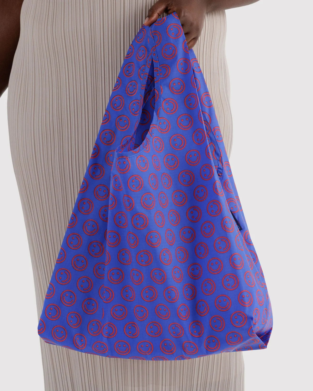 Mini Cobalt Happy Reusable Bag