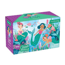 Load image into Gallery viewer, Mermaids 100 Piece Glitter Puzzle