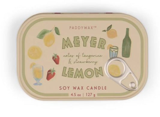 Meyer Lemon Bistro Candle Tin - Ali's Wagon