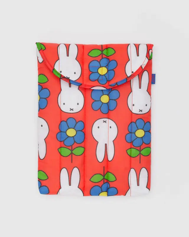 Flower Miffy Puffy 13"/14" Baggu Laptop Sleeve - Thumbnail 2