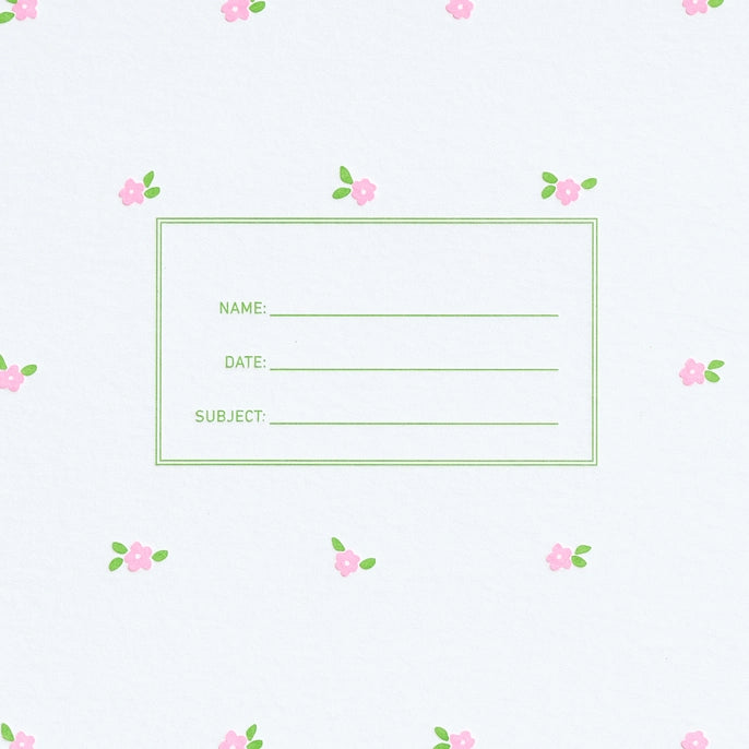 Pink Floral Spiral Notebook