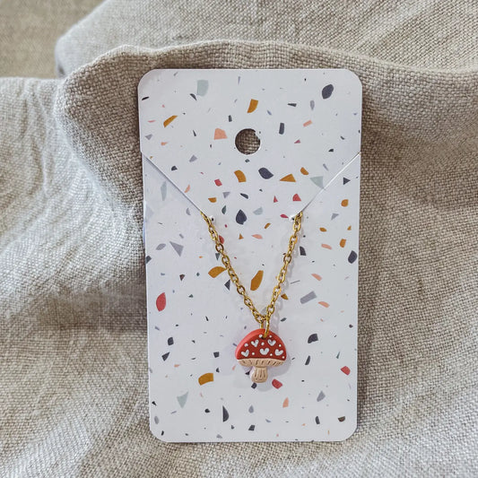 Mini Mushy Mushroom Necklace