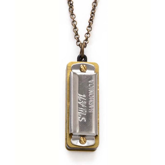 Silver Harmonica Sola Necklace