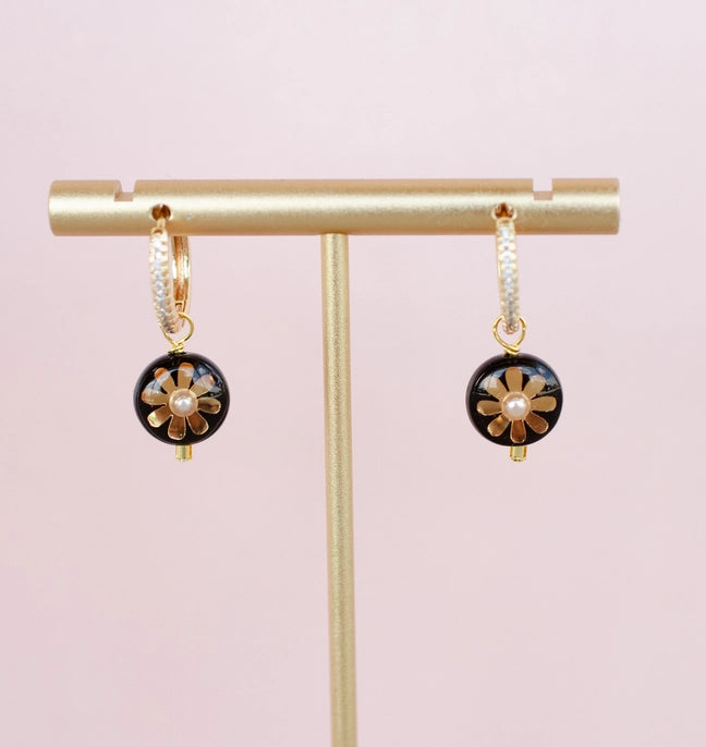 Mira Flower Drop Earrings