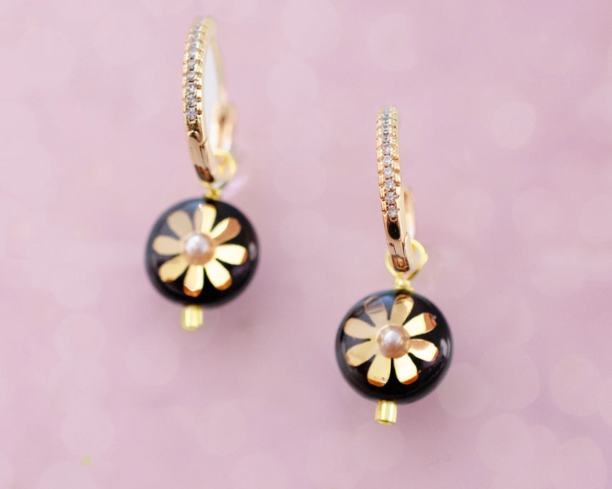 Mira Flower Drop Earrings