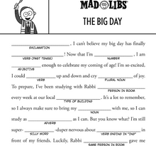 Load image into Gallery viewer, Mitzvah Mad Libs