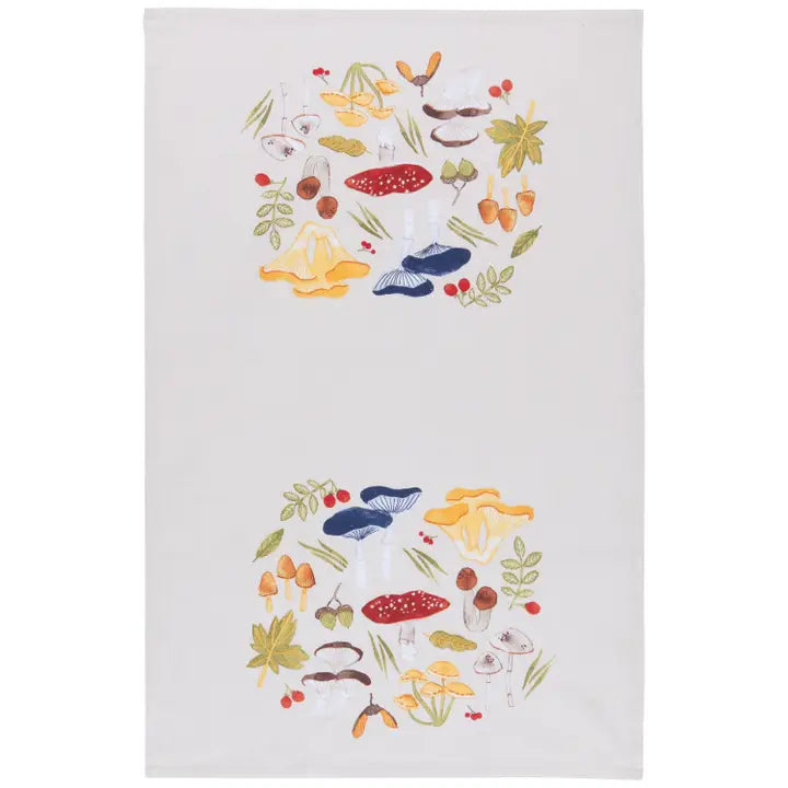 Field of Mushrooms Dishtowel