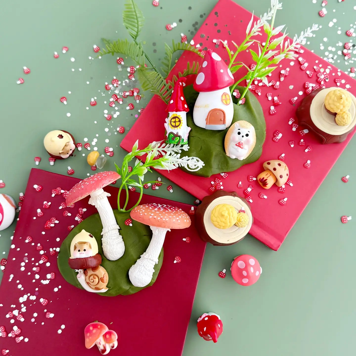 Mushroom Meadow Kiddough Play Kit