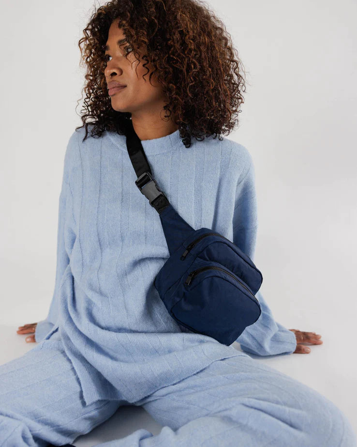 Navy Baggu Fanny Pack