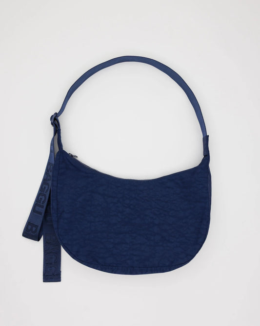 Navy Medium Crescent Baggu