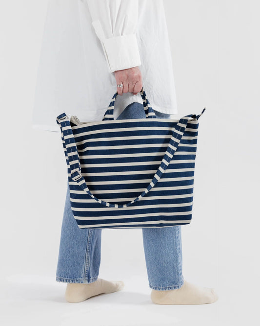 Zip Navy Stripe Horizontal Baggu Duck Bag