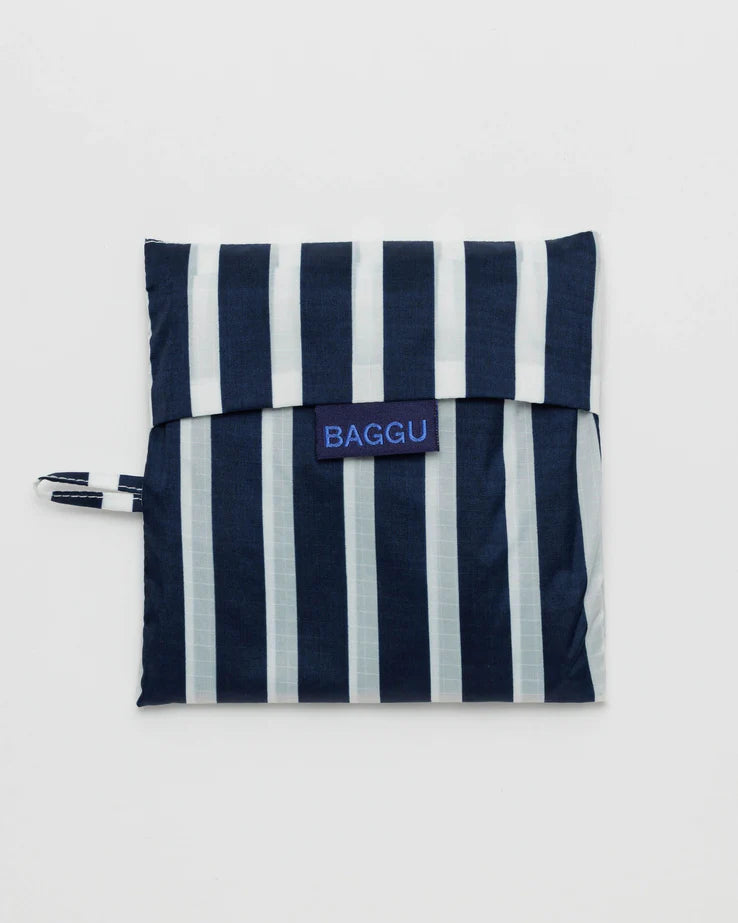 Navy Stripe Baggu Reusable Bag