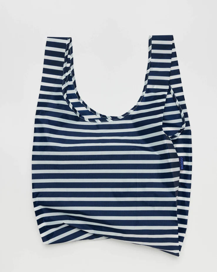 Navy Stripe Baggu Reusable Bag