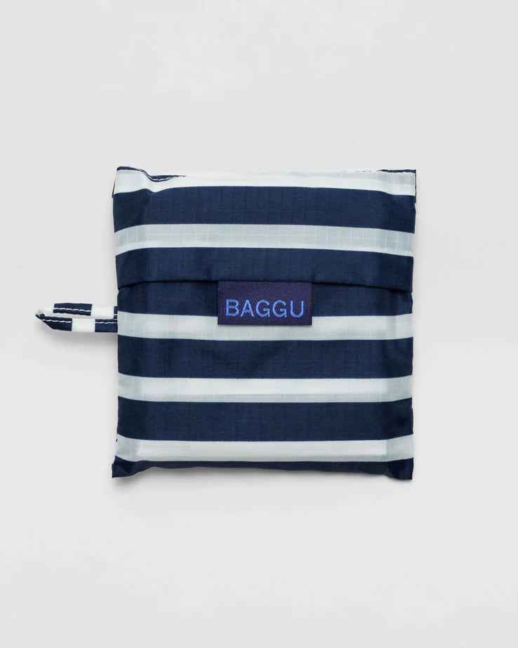 Navy Stripe Baggu Reusable Bag