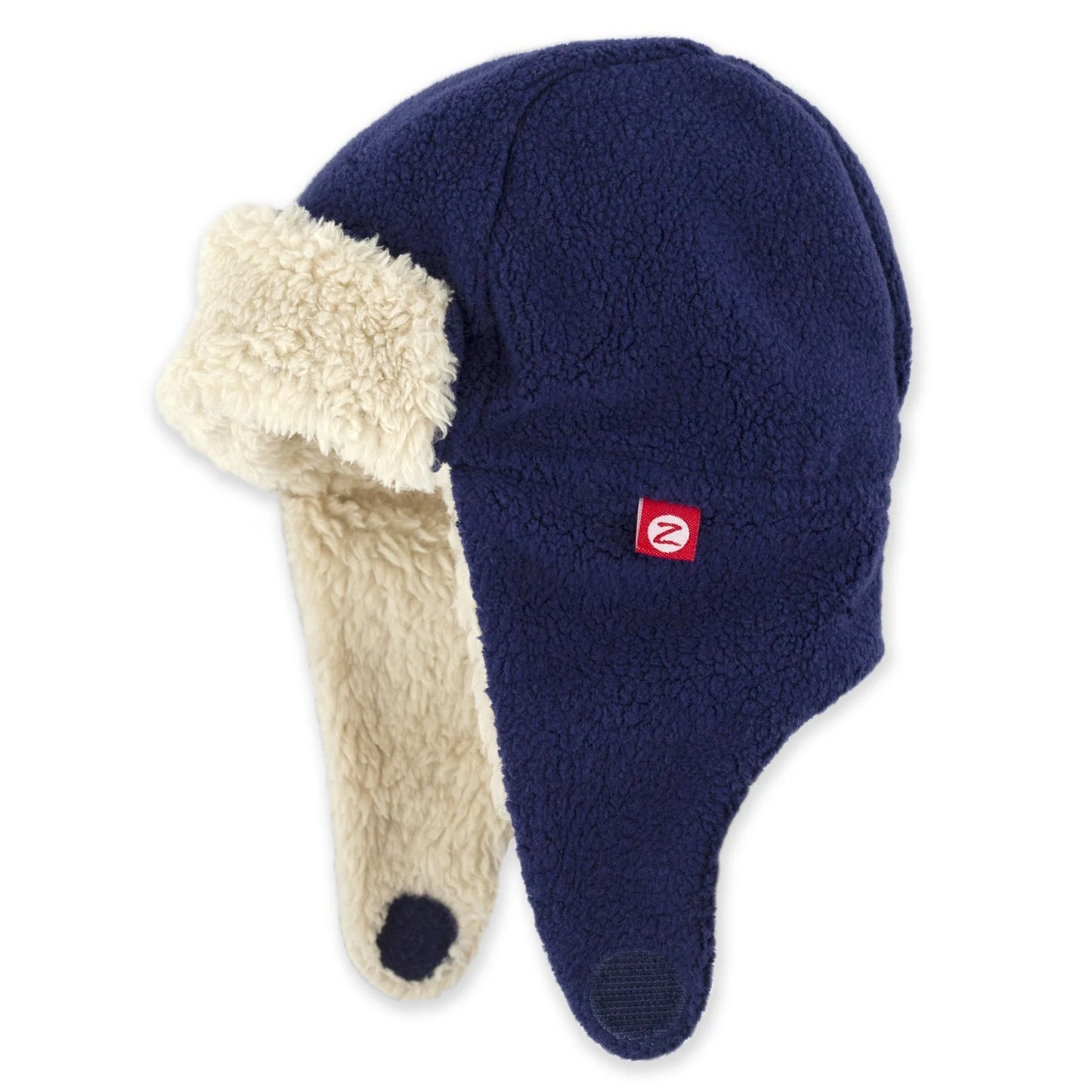 True Navy Cozie Fleece Furry Trapper Hat