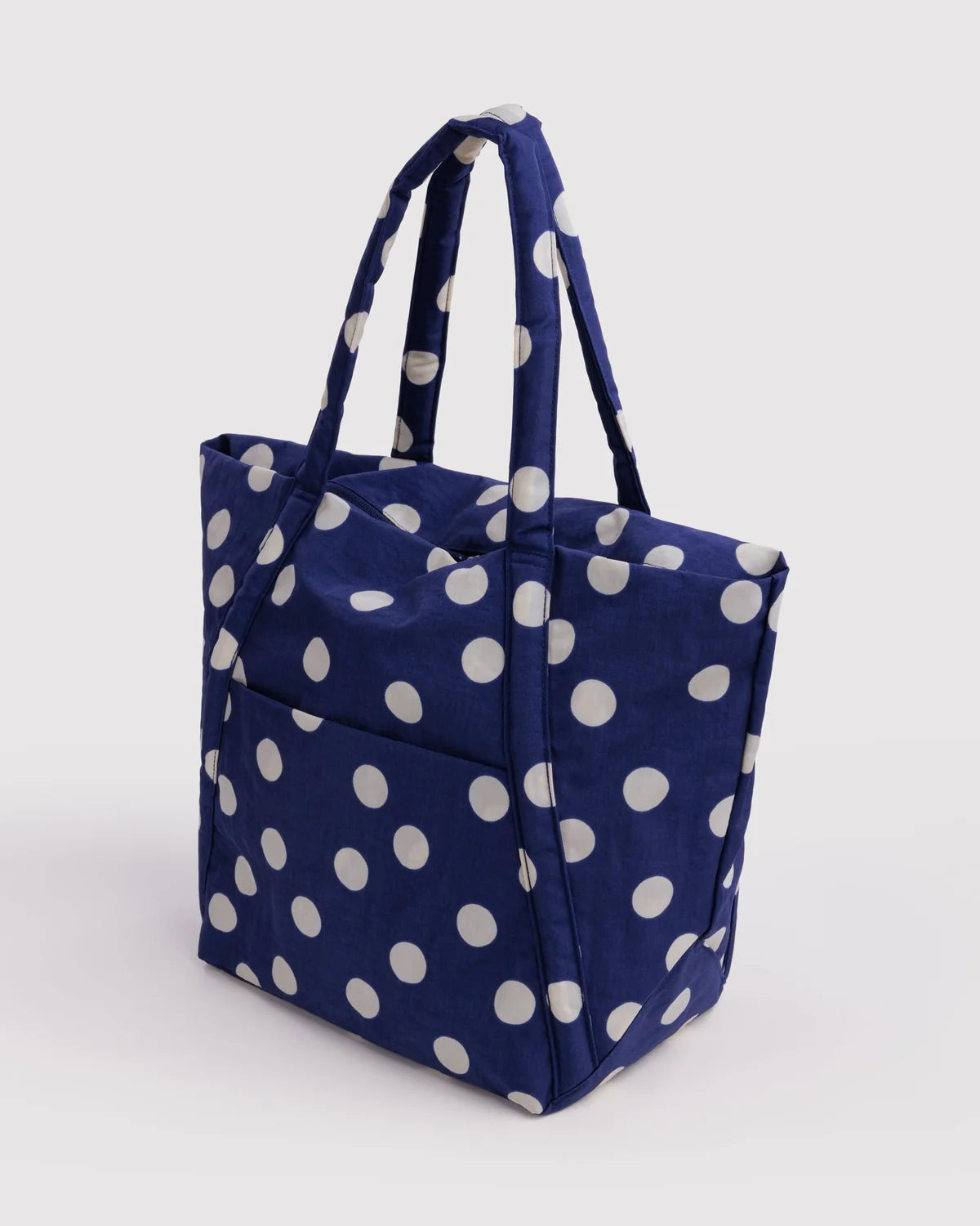 Navy & Blue Polka Dot Cloud Bag