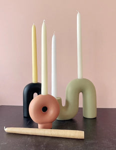 Neutral Set of 5 Taper Candles