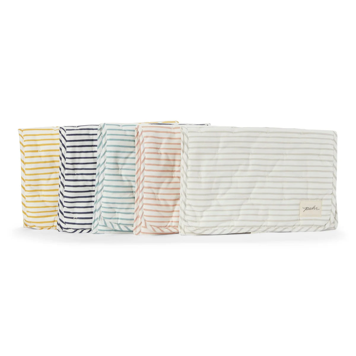 Marigold Striped On the Go Portable Changing Pad