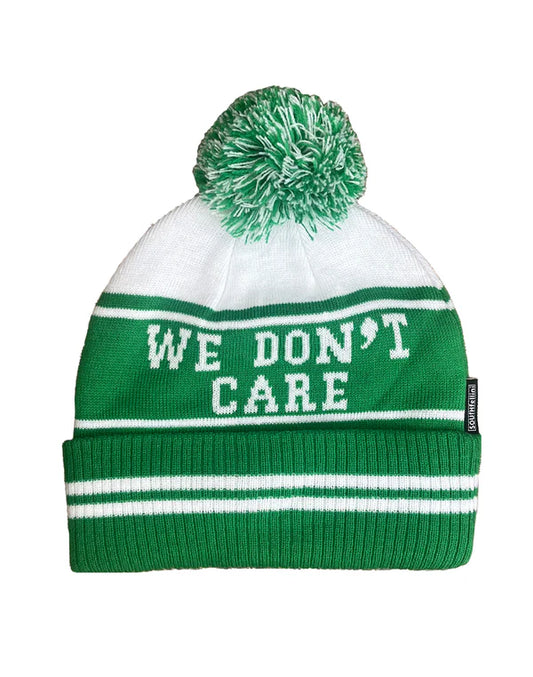 No One Likes Us Pom Beanie-White