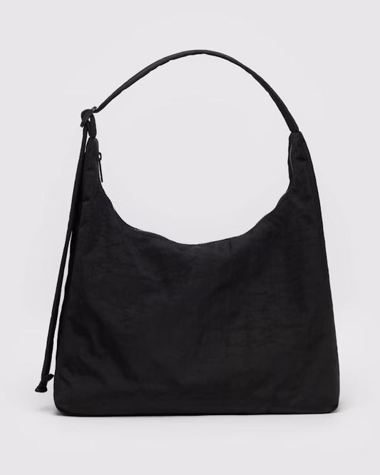 Black Nylon Baggu Shoulder Bag