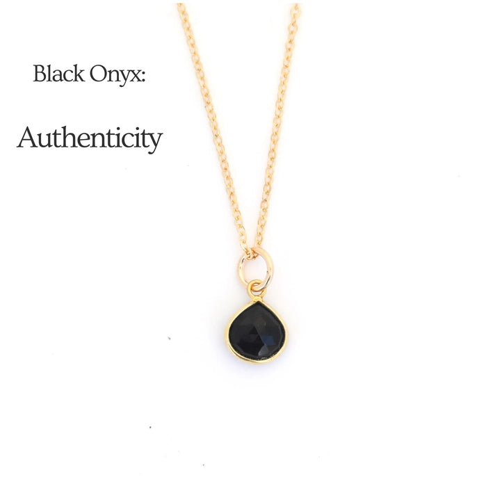 Gemstone Drop Neckace