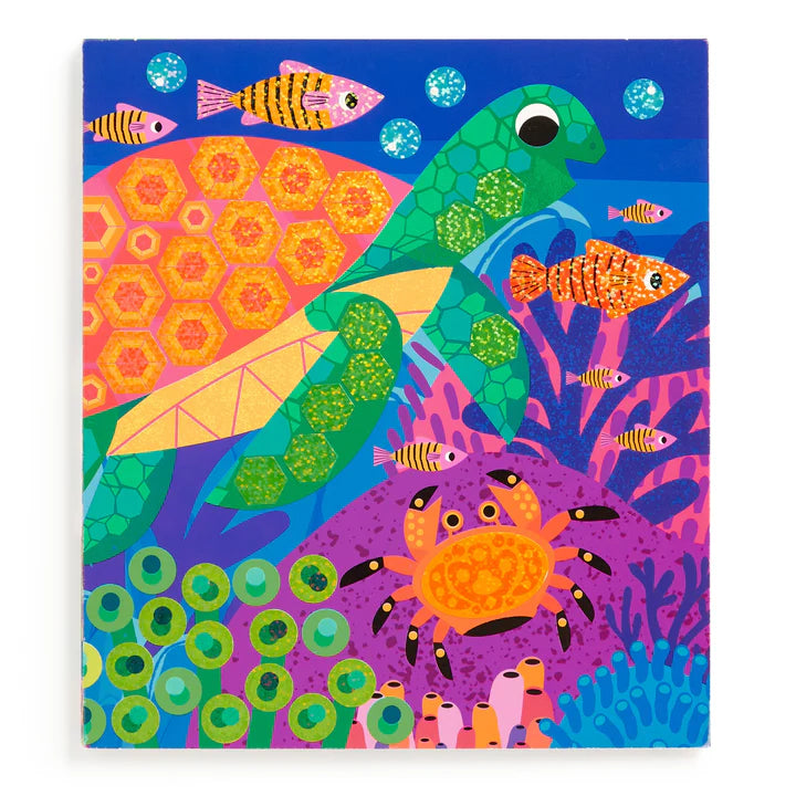 Ocean Life Sticker Sparkle Poster Set - Ali's Wagon