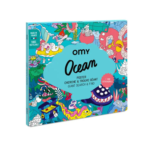 Ocean Giant Search & Find Sticker Poster