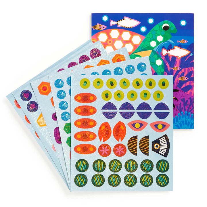Ocean Life Sticker Sparkle Poster Set - Ali's Wagon