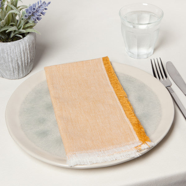 Ochre Chambray Heirloom Napkin Set