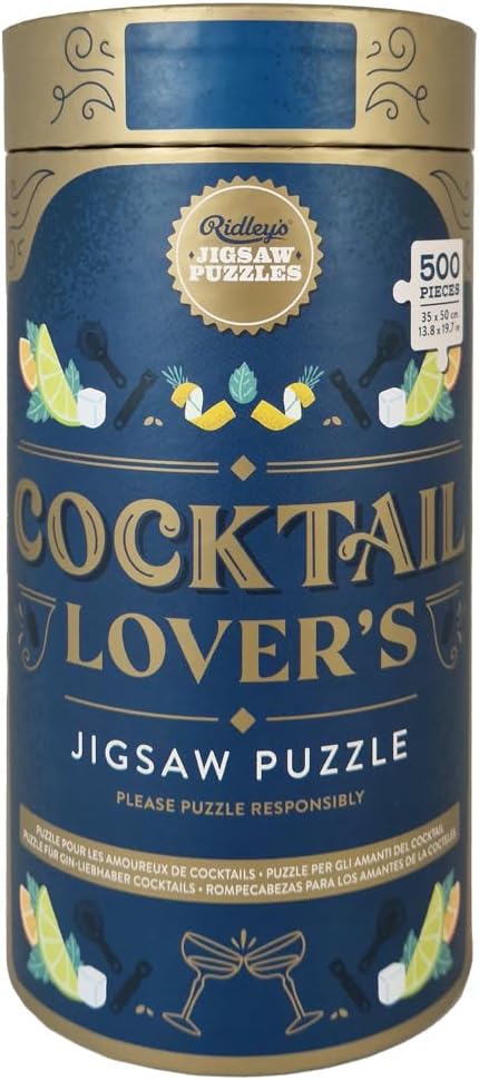 Cocktail Lover's 500 Piece Canister Jigsaw Puzzle