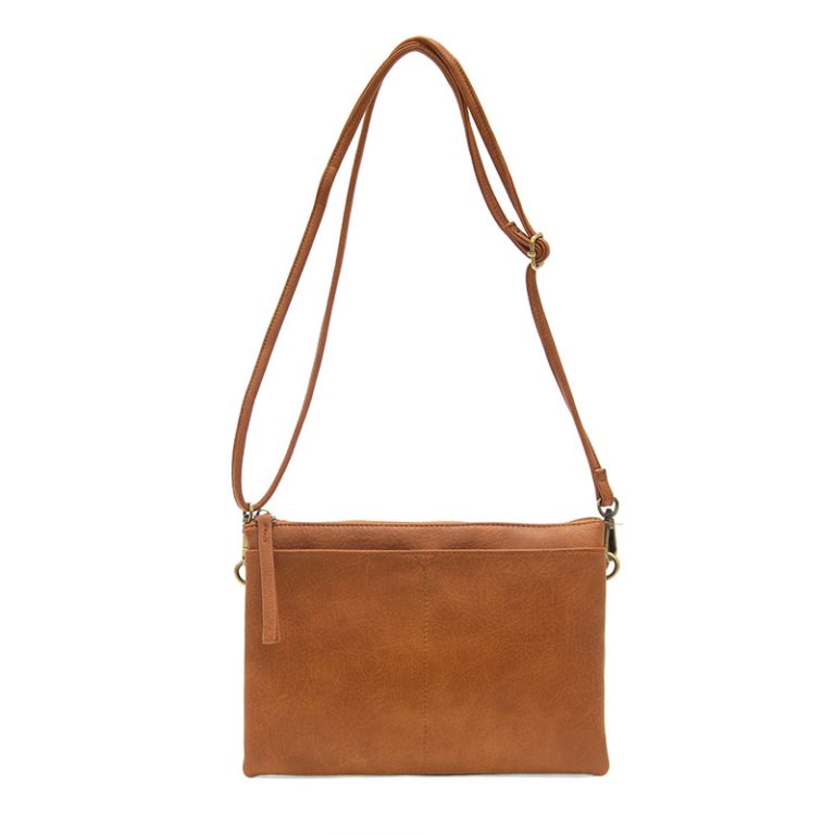 Cognac Gia Medium Multi Pocket Crossbody