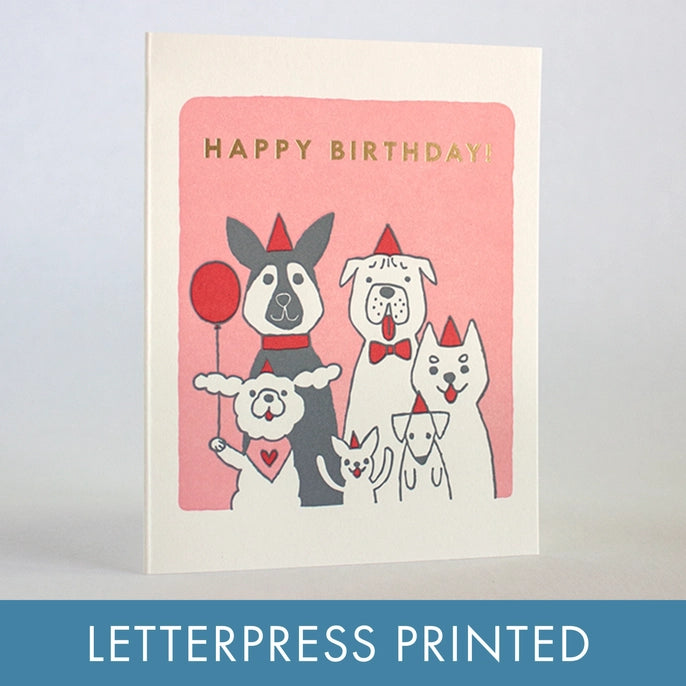 Celebrating Dogs Birthday Card - Ali's Wagon