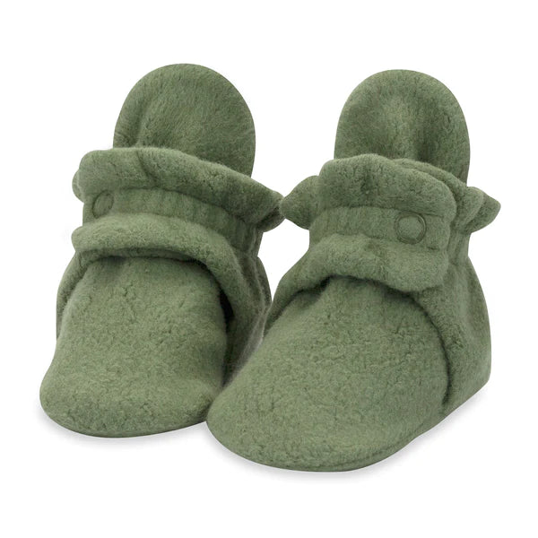 Olive Green Cozie Fleece Bootie