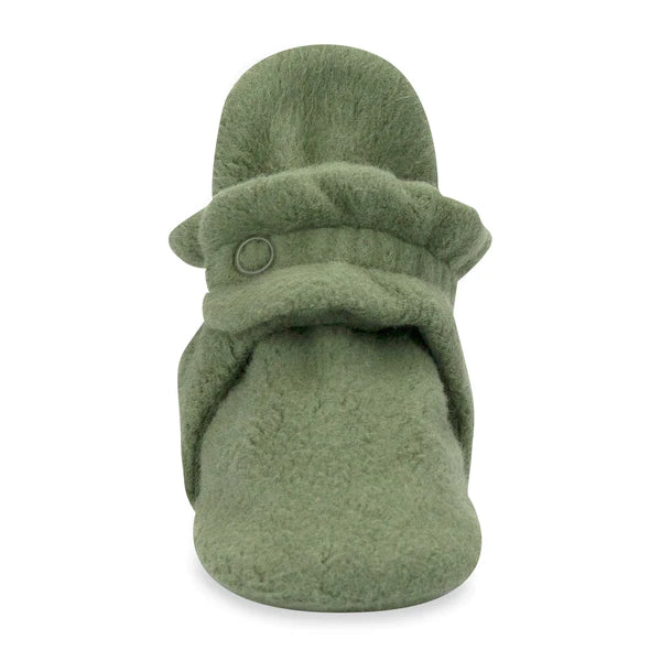 Olive Green Cozie Fleece Bootie