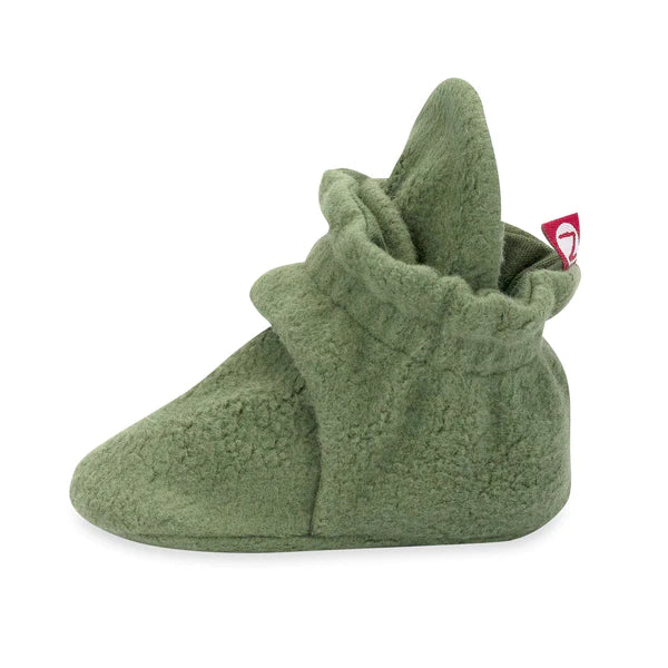 Olive Green Cozie Fleece Bootie