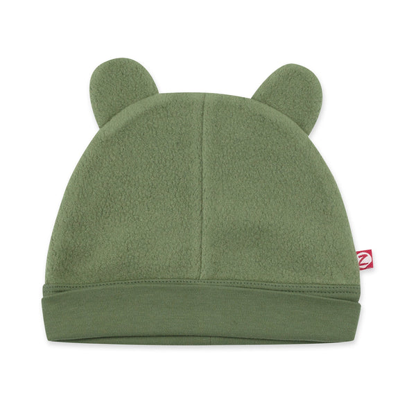 Olive Green Cozie Fleece Hat