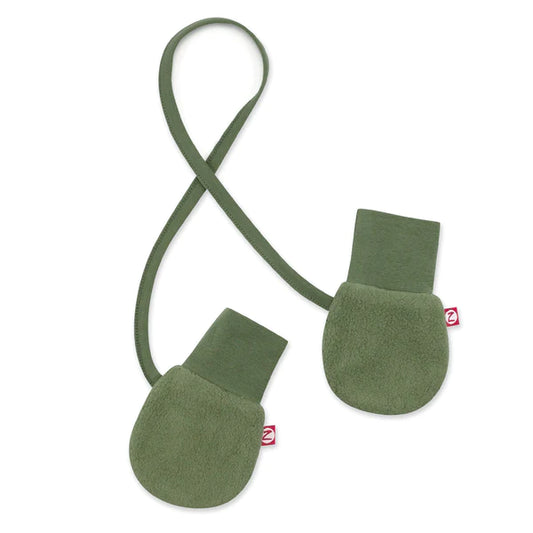 Olive Green Cozie Fleece Mitten