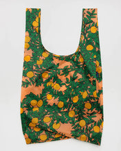 Load image into Gallery viewer, Orange Tree Coral Baggu Reusable Bag