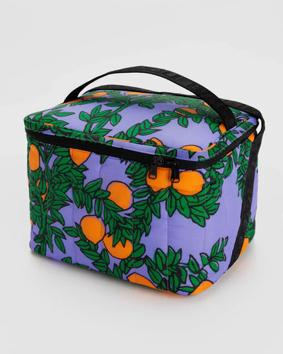 Orange Tree Periwinkle Puffy Cooler Bag