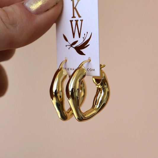 Organic Gold Hoops